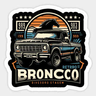 Retro Bronco Sticker